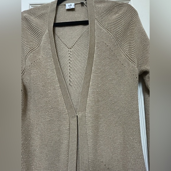 CAbi Beige Open Front Cardigan - Picture 2 of 7
